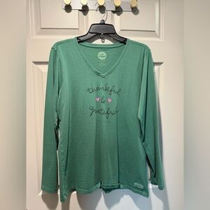 Life is Good long sleeve crusher V